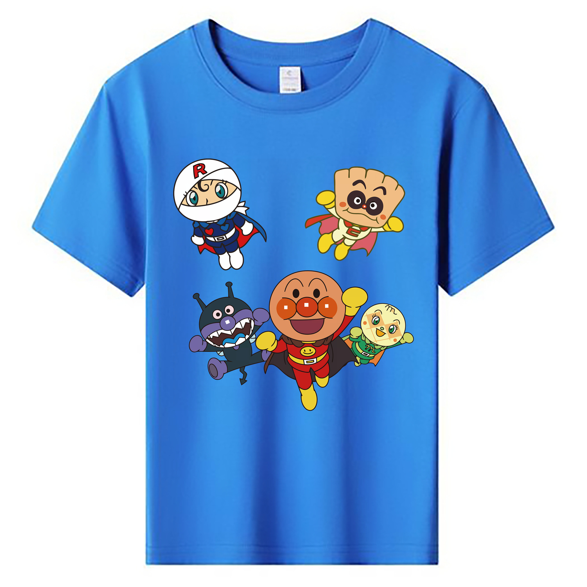 （画像用） アンパンマン Anpanman 綿100％キッズTシャツ（フロントプリント）